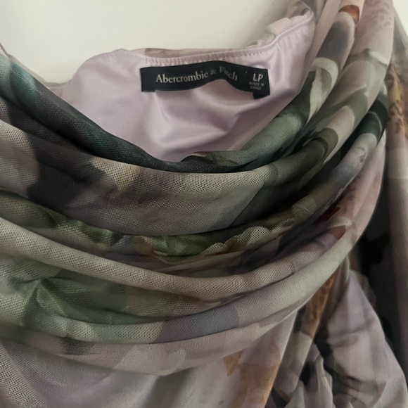 Abercrombie & Fitch Floral One-Shoulder Maxi Dress - Picture 3 of 4